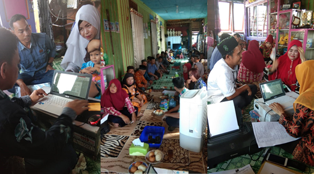 PA Buntok melakukan Verifikasi Data Sidang Itsbat Nikah di Desa Batampang