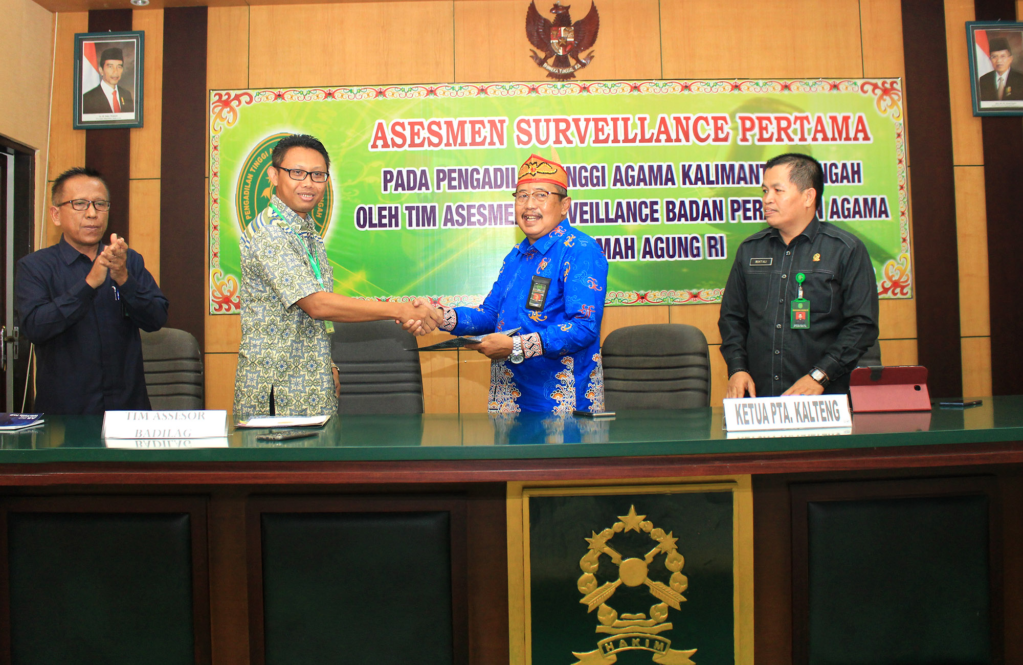 PTA Kalimantan Tengah Mendapat Kunjungan Tim Assesment Surveillance Badilag MA RI