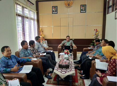 Sekretaris PTA Kalteng Gelar Rapat Beserta Jajarannya