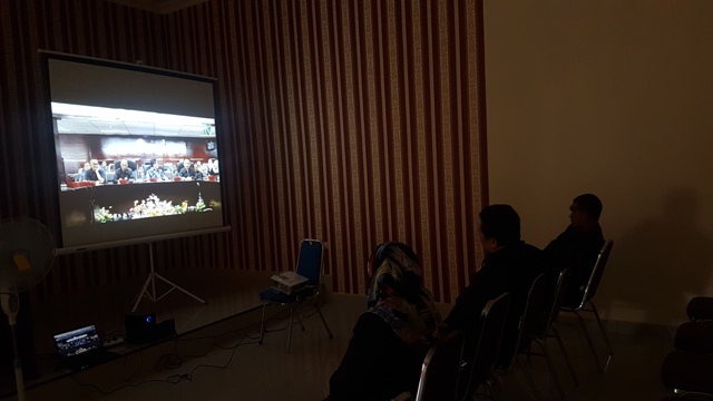 PALANGKA RAYA : Nonton Bareng Live Streaming Peluncuran 9 Aplikasi Badilag