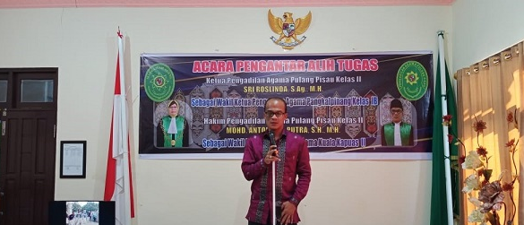 Pengantar Alih Tugas Hakim PA Pulang Pisau