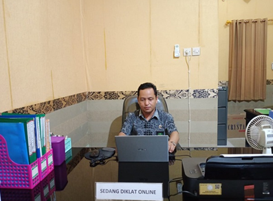 Hakim PA Pulang Pisau Ikuti Pelatihan Online Key Performance Indikator