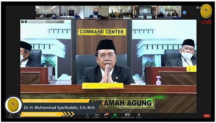 PA Pulang Pisau Ikuti Acara Launching Virtual Direktori Putusan Versi 3 dan e-Court Fitur Upaya Hukum Banding