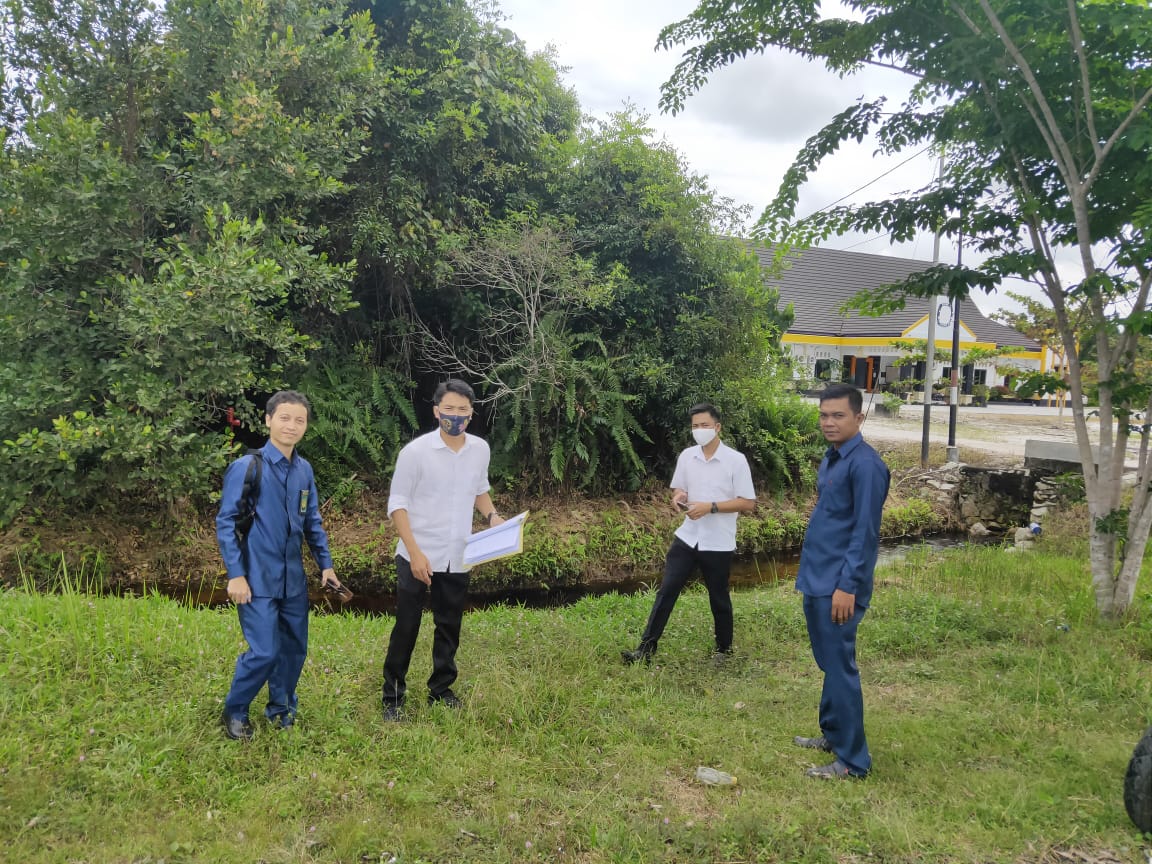 Pemeriksaan Batas Tanah PA Kasongan oleh Badan Pertanahan Nasional Kabupaten Katingan