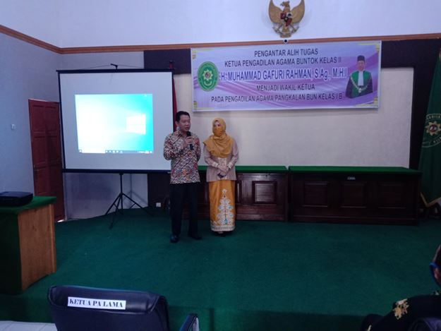 PENGANTAR ALIH TUGAS BAPAK H. MUHAMMAD GAFURI RAHMAN, S.Ag., M.H.I.