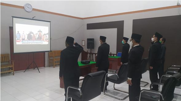 Ketua PA Buntok pimpin pelaksanaan peringatan detik-detik Proklamasi RI ke-75