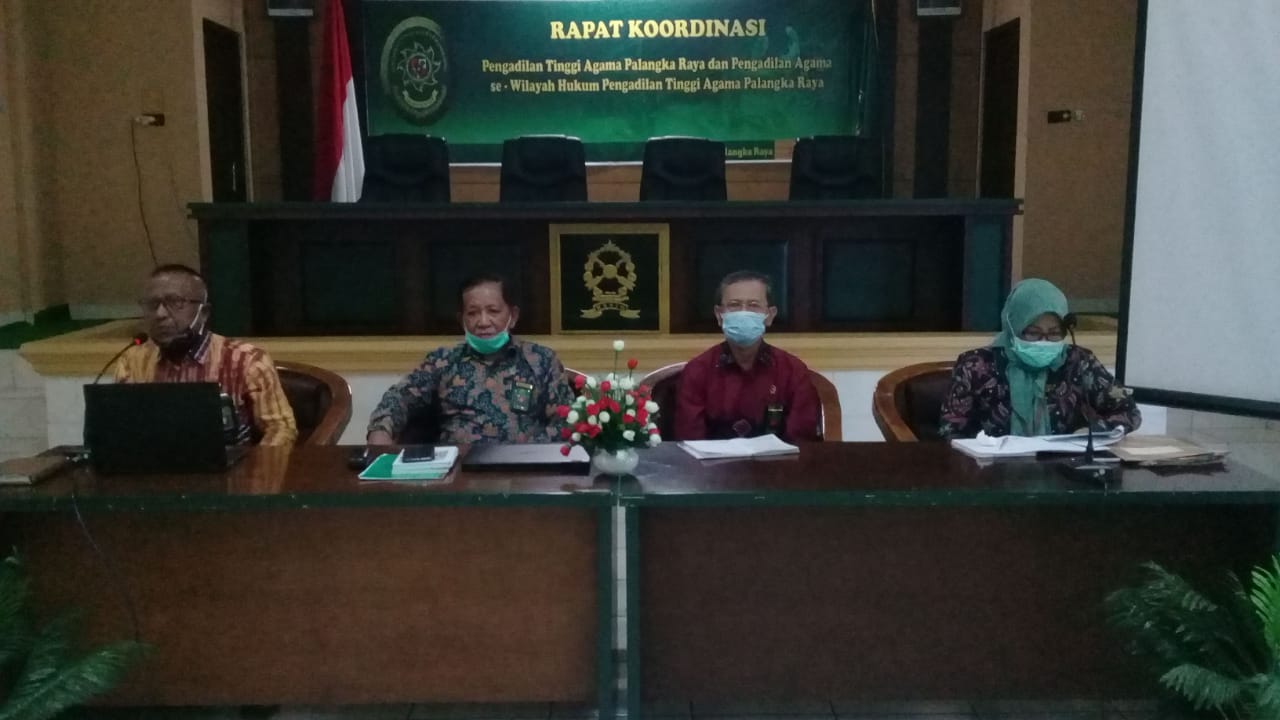 Unsur Pimpinan PA Kasongan Ikuti Rapat Koordiansi se Wilayah Hukum Pengadilan Tinggi Agama Kalimantan Tengah