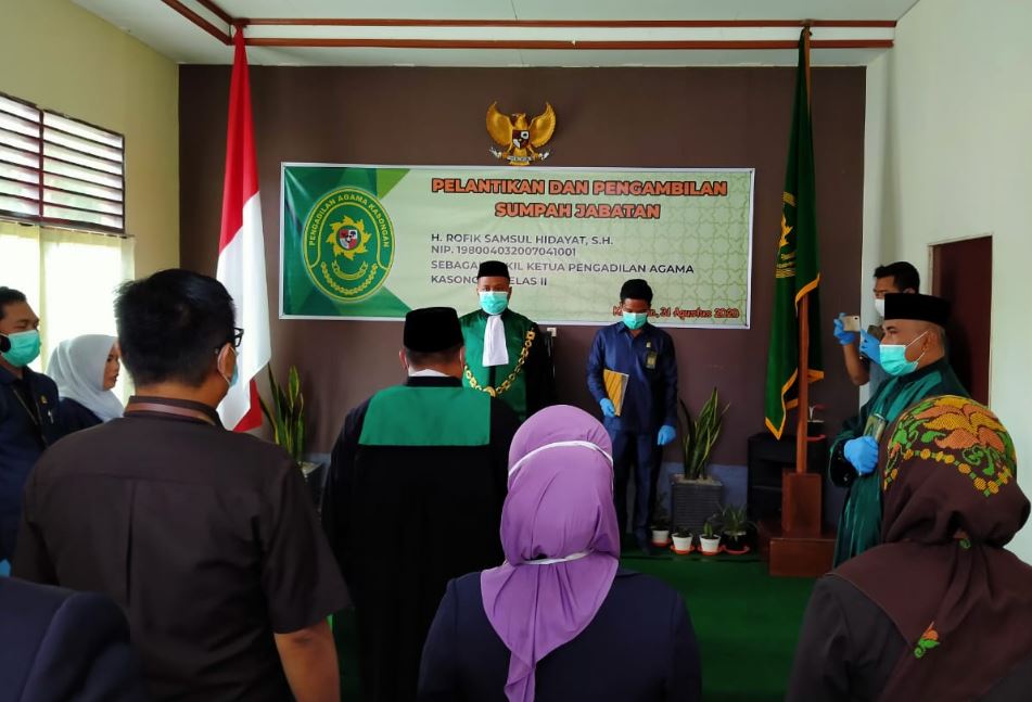 Sudah Sah, H. Rofik Samsul Hidayat, S.H. Resmi menjadi Wakil Ketua PA Kasongan