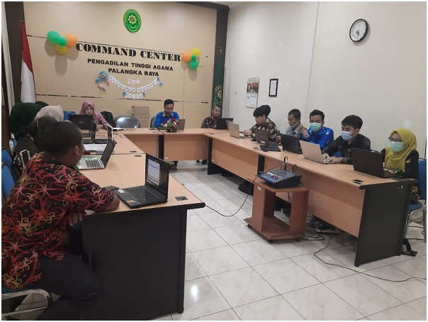PA Pulang Pisau Ikuti Acara Penginputan dan Penyerahan Akta Cerai di PTA Palangka Raya