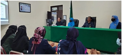 Hakim PA Pulang Pisau Sosialisasikan Hasil Pelatihan Online Kecerdasan Emosi