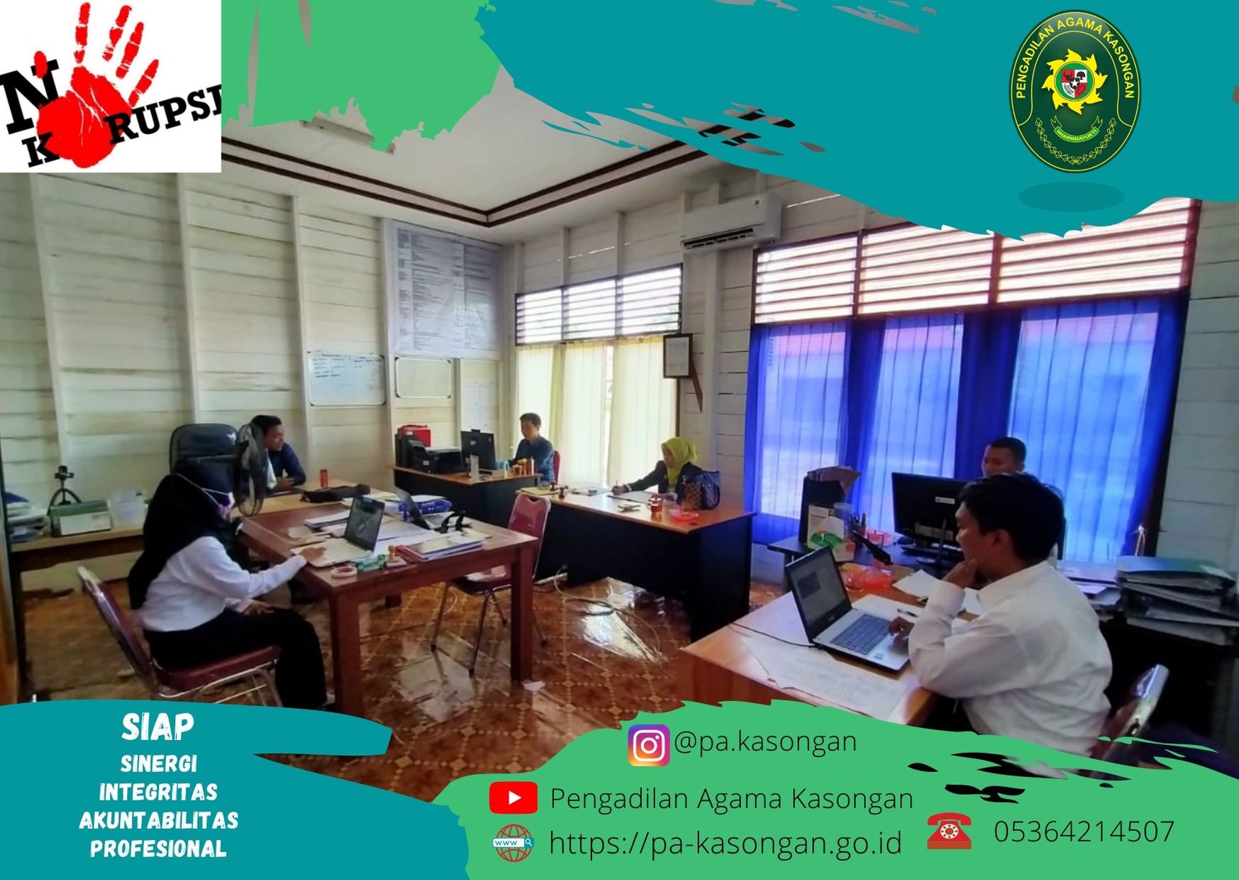 RAPAT MONEV KESEKRETARIATAN PENGADILAN AGAMA KASONGAN