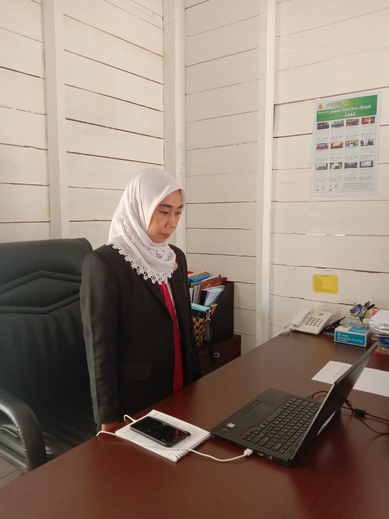 Sekretaris PA Kasongan ikuti Diklat PKA Tahun 2021