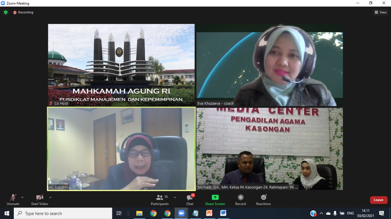 Ketua PA Kasongan dampingi Sekretaris saat ujian RAP