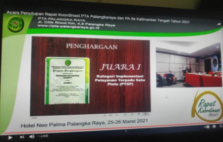 PTSP PA Sampit Raih Predikat Terbaik se-Kalteng