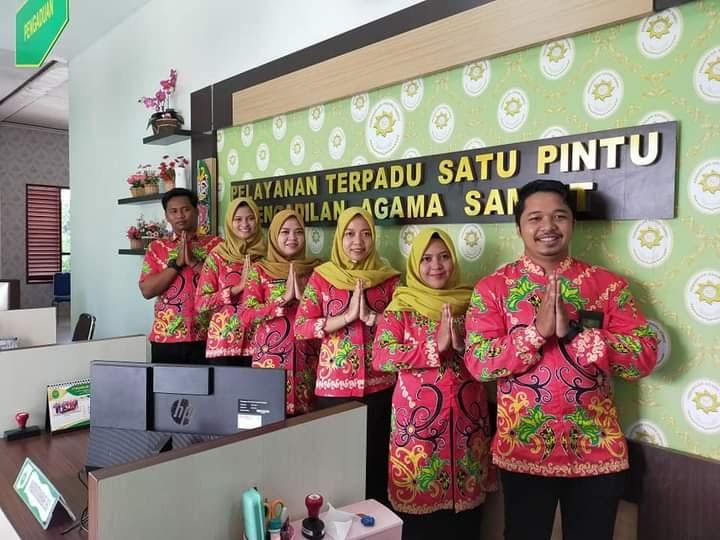 PTSP PENGADILAN AGAMA SAMPIT  RAIH PREDIKAT TERBAIK PA SE KALIMANTAN TENGAH