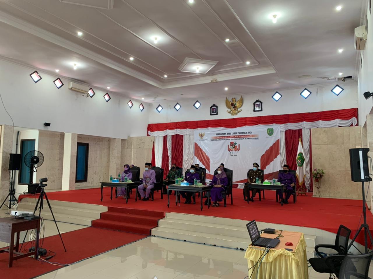 Hari Lahir Pancasila 2021 di Kantor Bupati Skr