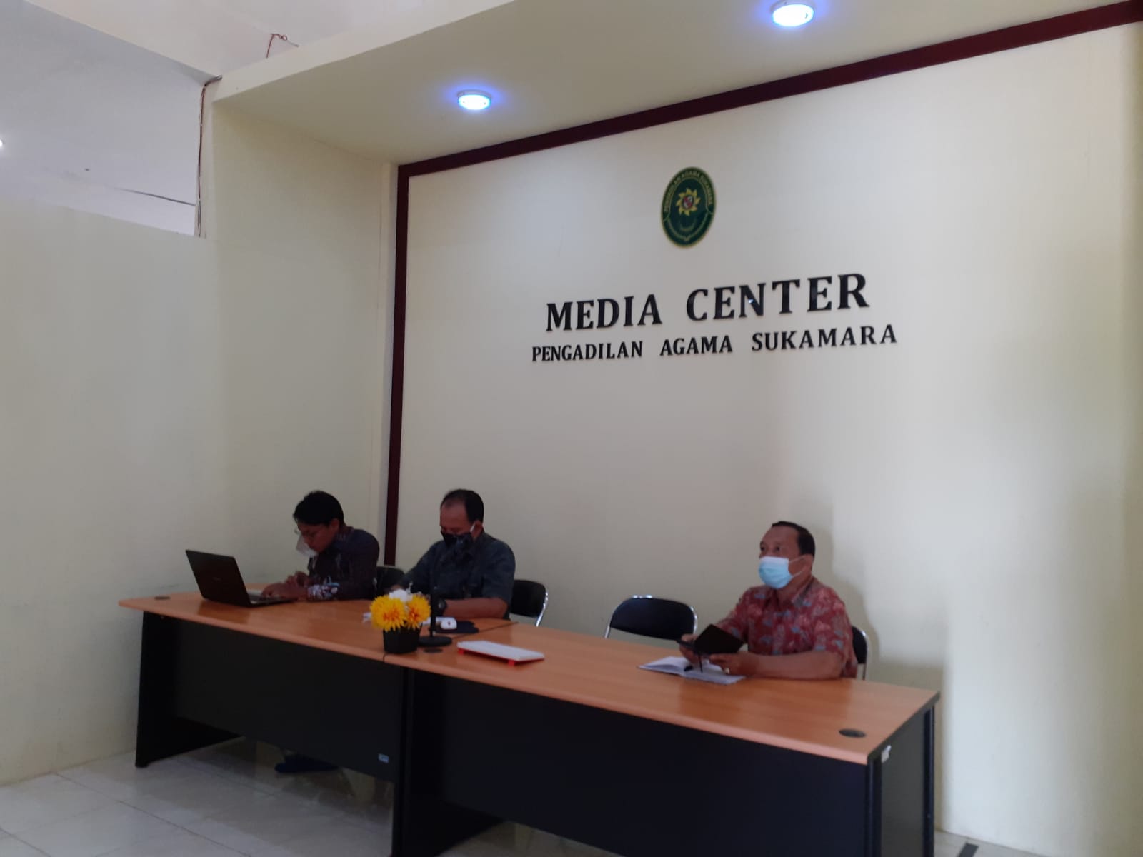 PA Sukamara Ikuti Pembinaan Online PTA Palangkaraya Seputar Manajemen Administrasi Persidangan