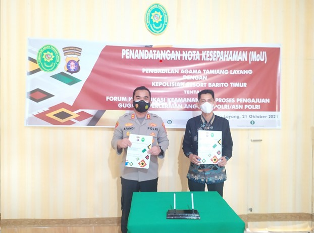 PA Tamiang Layang adakan MoU dengan Polres Barito Timur