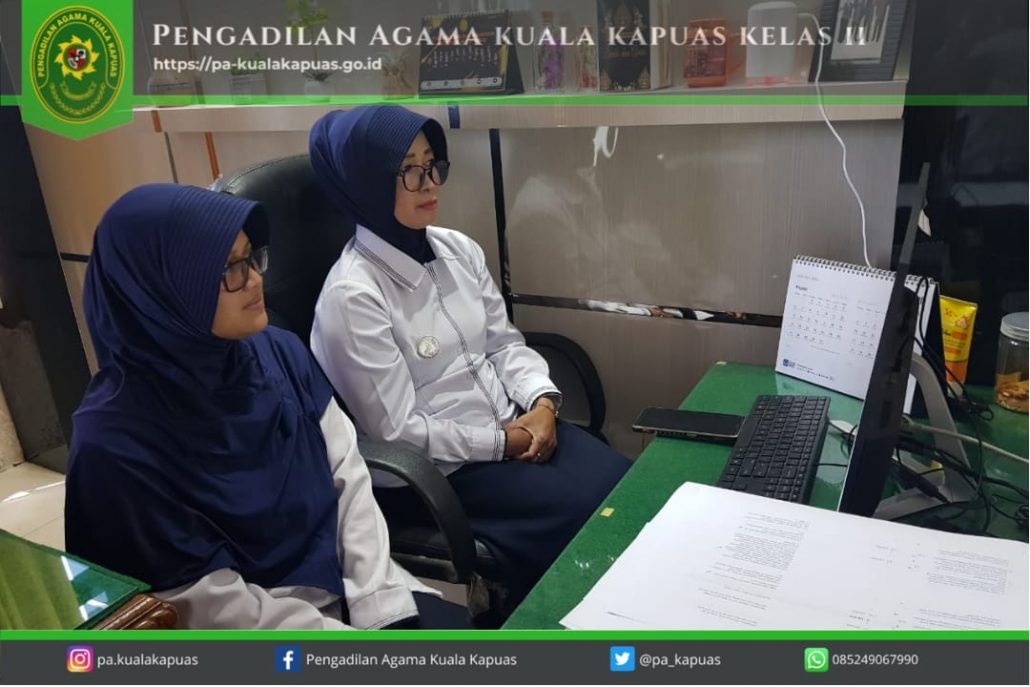 108. Sekretaris Dan Bendahara Pa Kuala Kapuas Mengikuti Sosialisasi Penginputan Aplikasi E-Monev Bappenas Tahun 2022