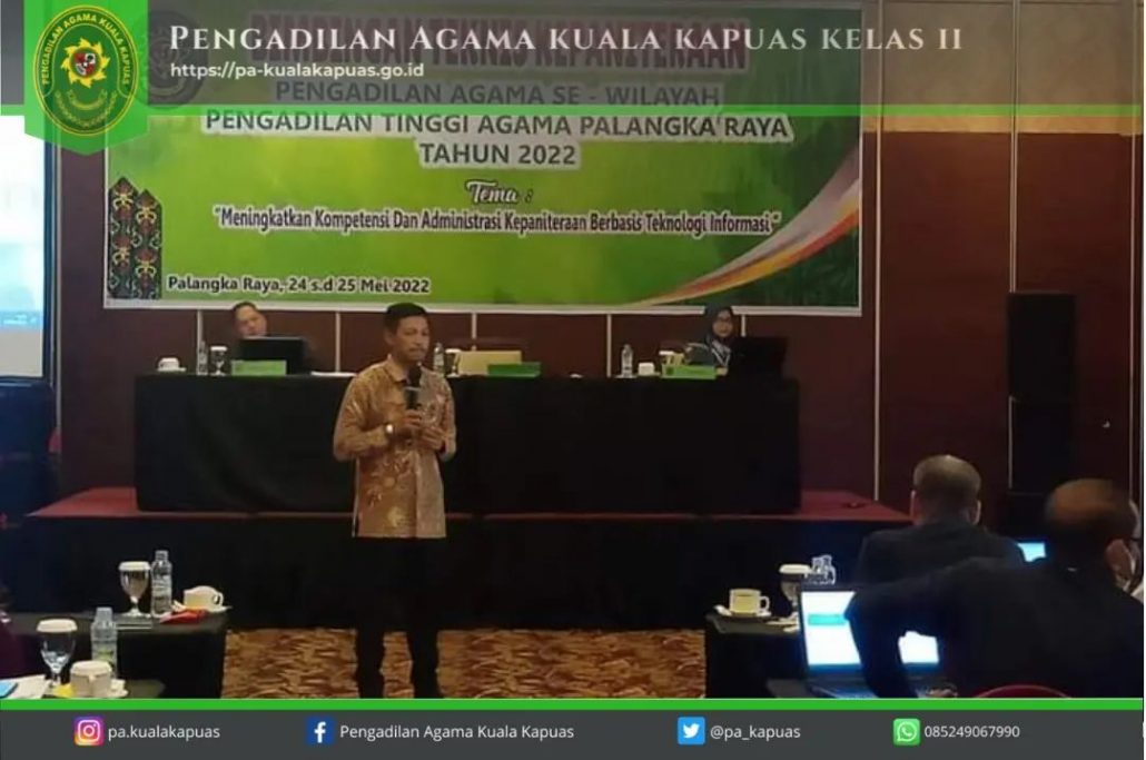 132. Bidang Kepaniteraan PA Kuala Kapuas Semangat Mengikuti Kegiatan Bimtek Kepaniteraan Tahun 2022