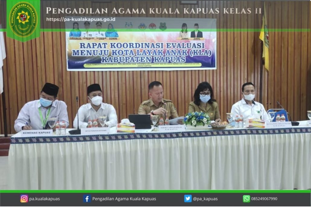 146. Hakim PA Kuala Kapuas Hadiri Rapat Koordinasi / Evaluasi Stunting dan Kota Layak Anak (KLA) Kabupaten Kapuas Tahun 2022