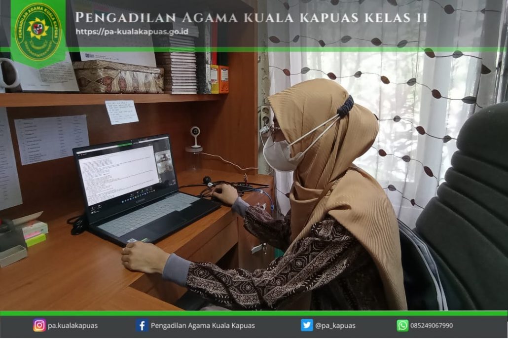 165. Plt. Kasubbag Kepegawaian dan Ortala PA Kuala Kapuas Mengikuti Monev Data SIKEP dan ABS Serta Sosialisasi Aplikasi SIMPTEPA