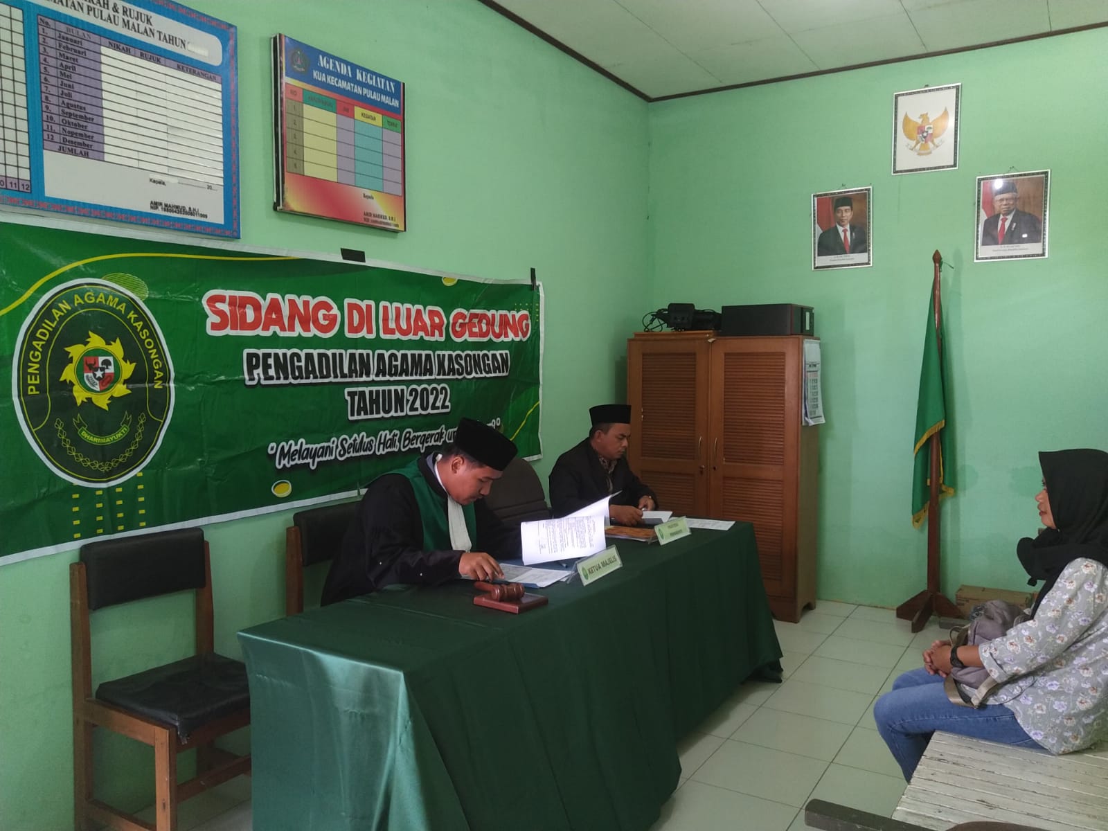 Pengadilan Agama Kasongan Kembali Gelar Sidang Keliling di KUA Kecamatan Pulau Malan