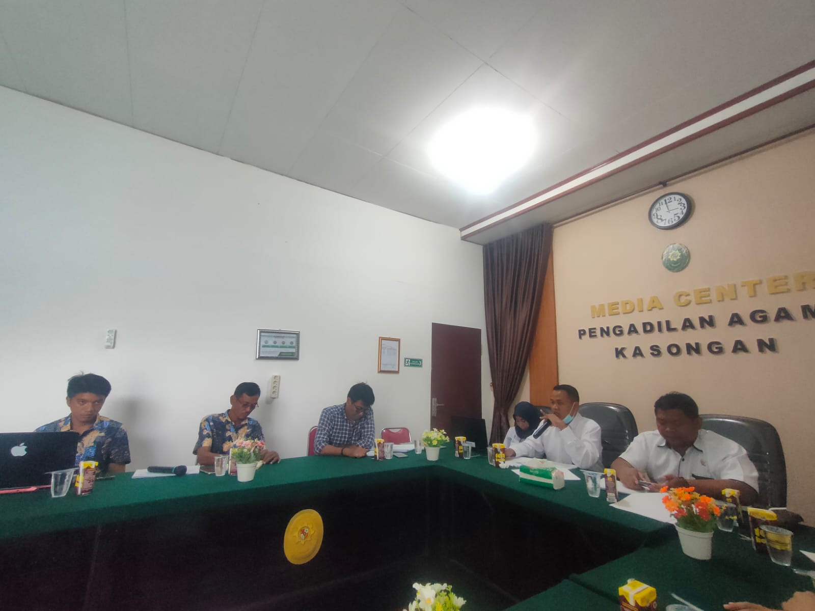 Laporkan Hasil Progres Pembangunan Gedung, PA Kasongan Adakan Rapat Rutin dengan Konsultan dan Pelaksana Konstruksi