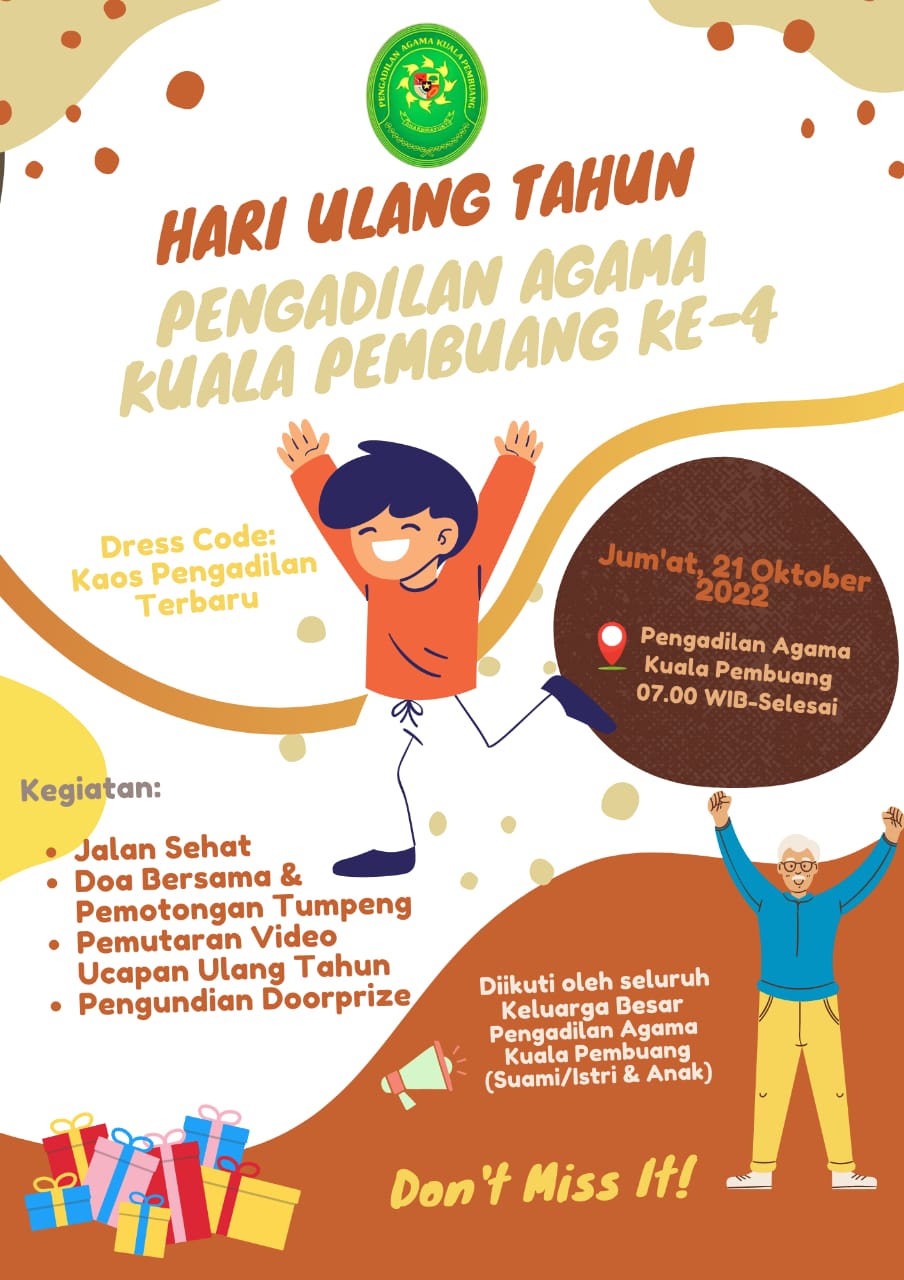 Poster Kegiatan HUT Ke 4