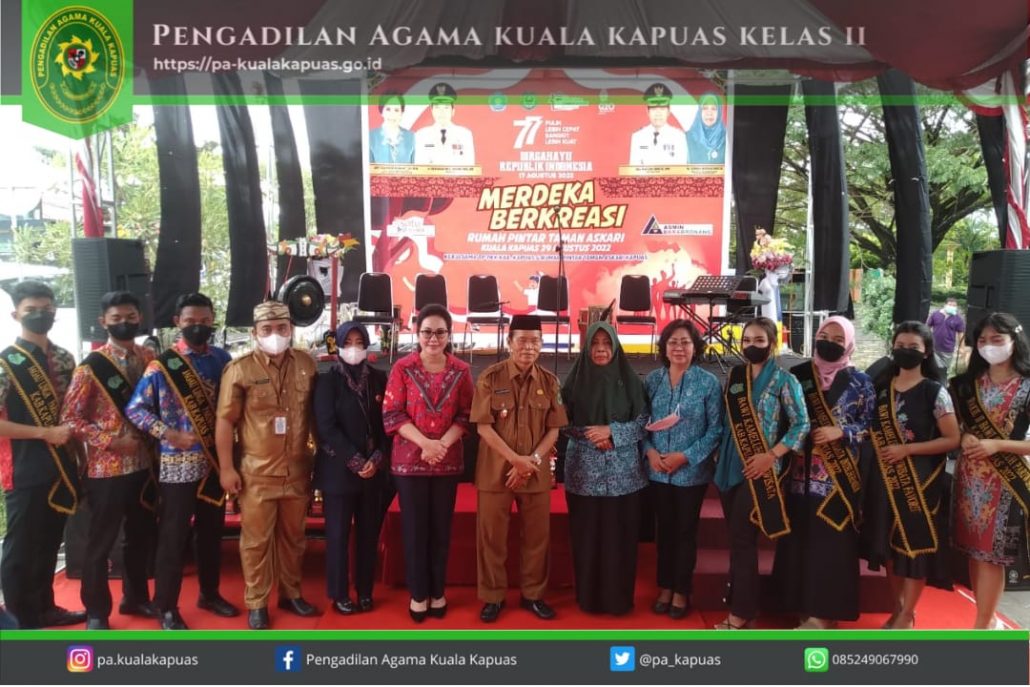224. Sekretaris Pengadilan Agama Kuala Kapuas Menghadiri Acara Pembukaan Lomba “Merdeka Berkreasi” Pelajar Kab. Kapuas Dalam Rangka Memeriahkan Peringatan HUT Ke-77 Kemerdekaan RI Tahun 2022