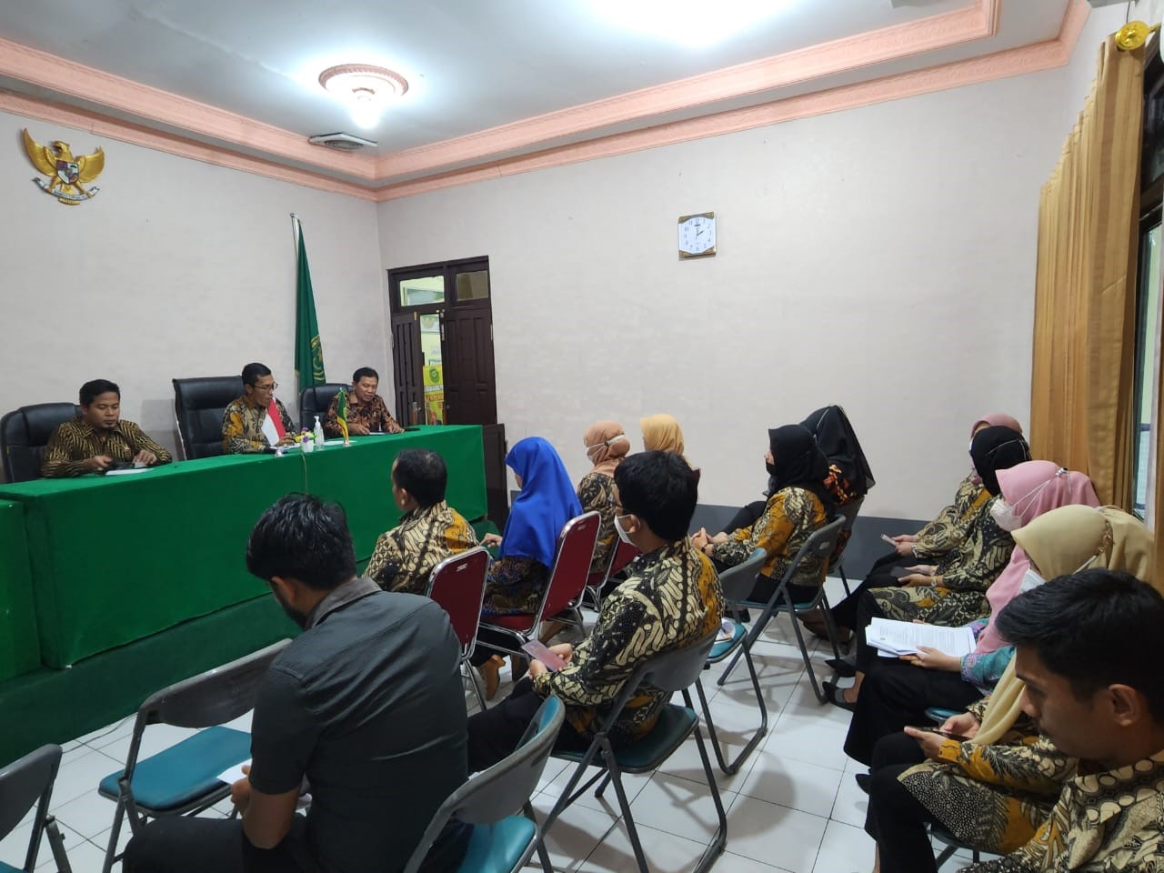 Pengadilan Agama Pulang Pisau Gelar Rapat Evaluasi Bulan Oktober Tahun 2022