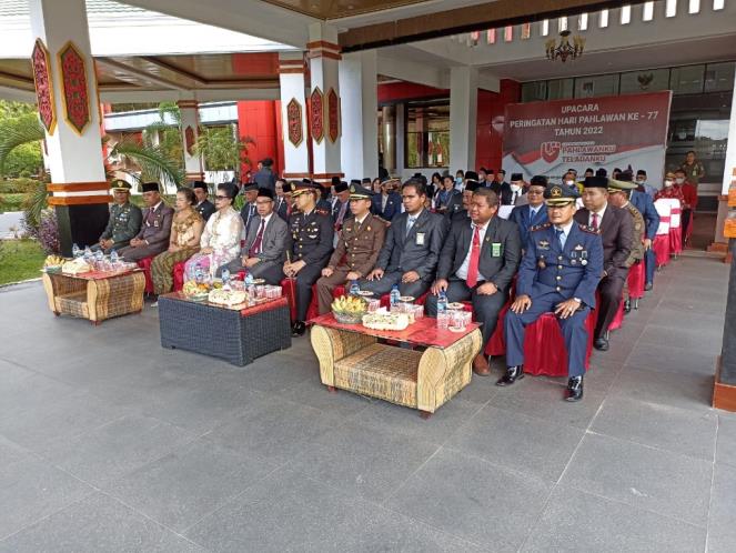 WAKIL KETUA PENGADILAN AGAMA KASONGAN HADIRI UPACARA PERINGATAN HARI PAHLAWAN