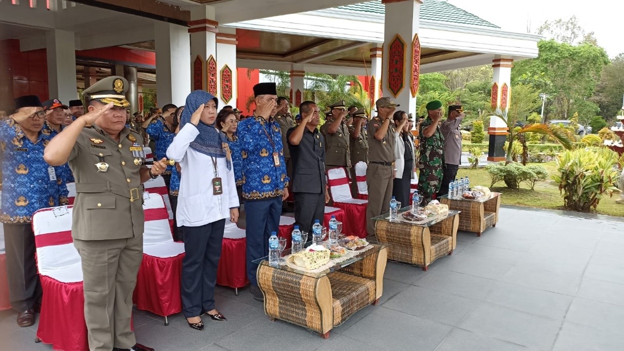 Wakil Ketua PA Kasongan Mengikuti Apel Gabungan Di Lingkungan Pemerintah Kabupaten Katingan