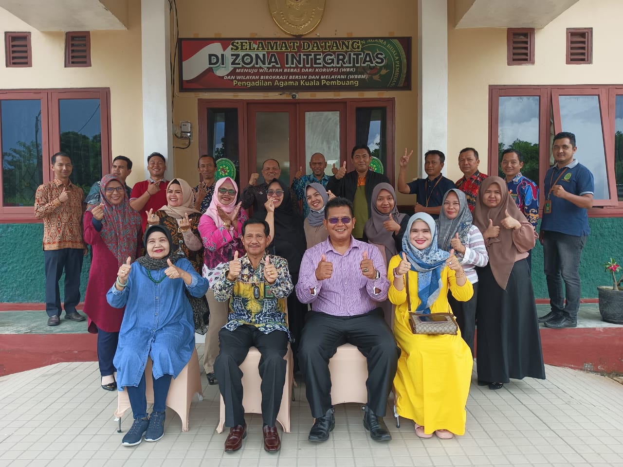 TIM Evaluator PTA Palangka Raya Tinjau Pembangunan ZI Pengadilan Agama Kuala Pembuang