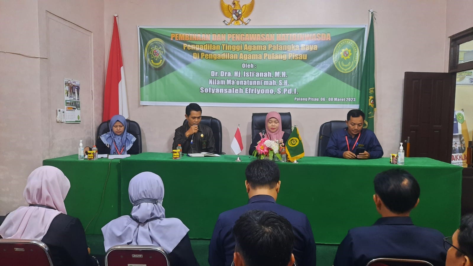 Hatibinwasda PTA Palangka Raya Ekspos Hasil Pemeriksaan dan Pengawasan di Pengadilan Agama Pulang Pisau
