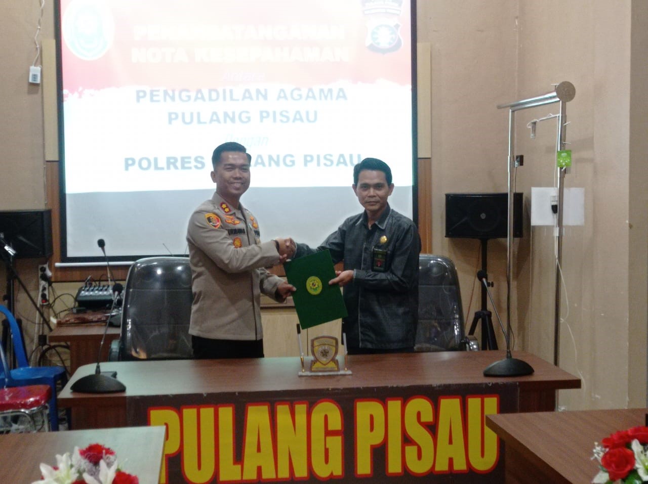 Pengadilan Agama Pulang Pisau Melaksanakan Penandatanganan MoU dengan Polres Pulang Pisau 1