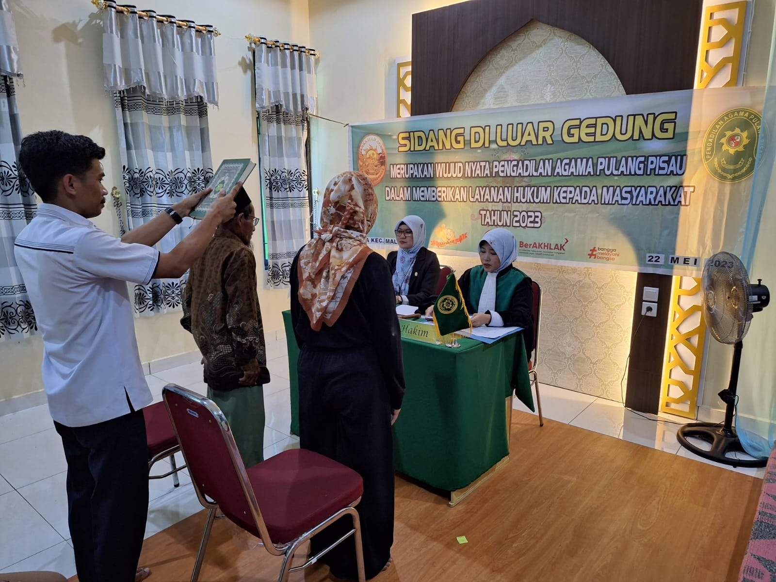 Pengadilan Agama Pulang Pisau Kembali Gelar Sidang di Luar Gedung