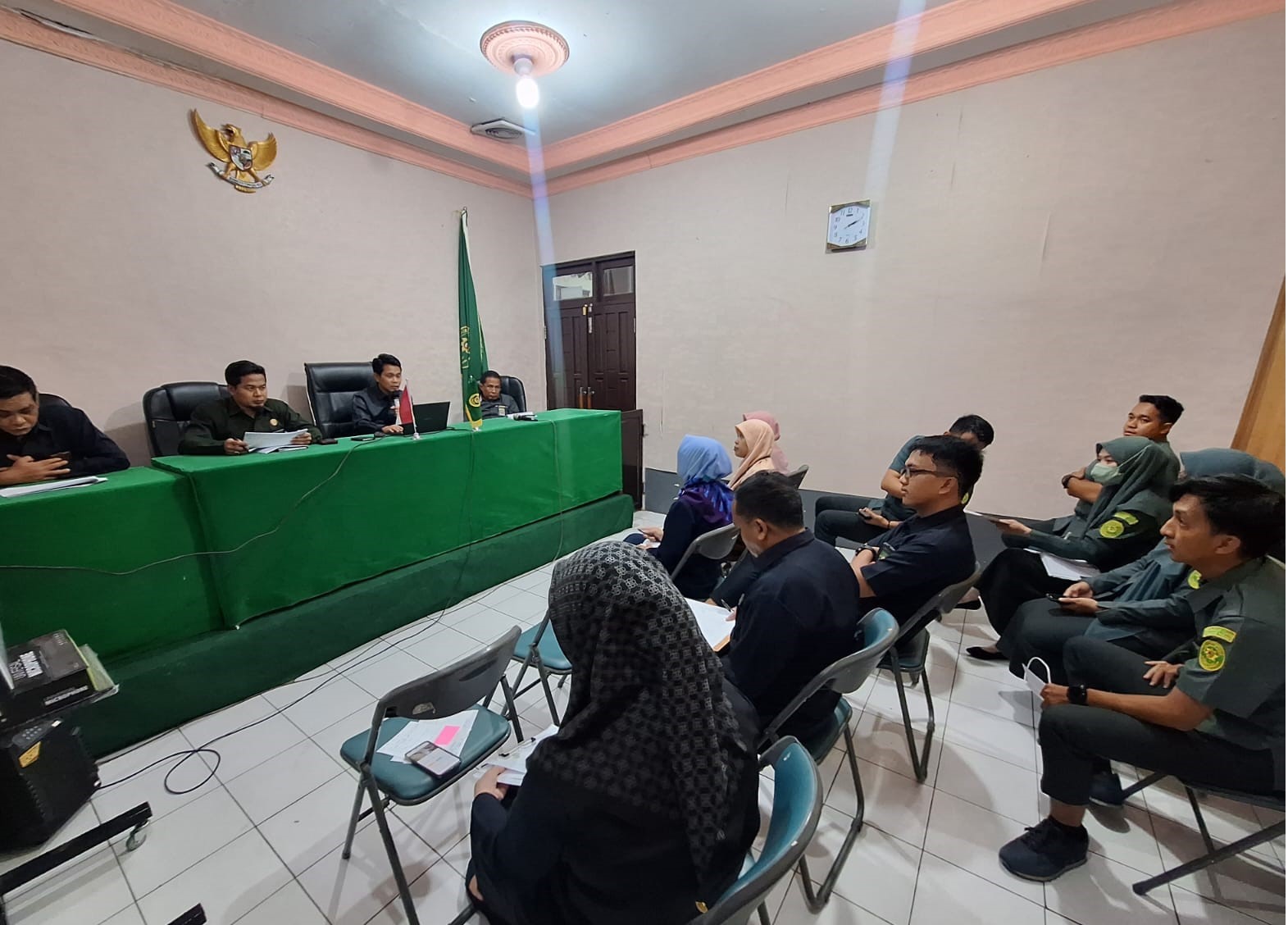 Jelang Akhir Tahun 2023, Pengadilan Agama Pulang Pisau Laksanakan Rapat Monev Zona Integritas