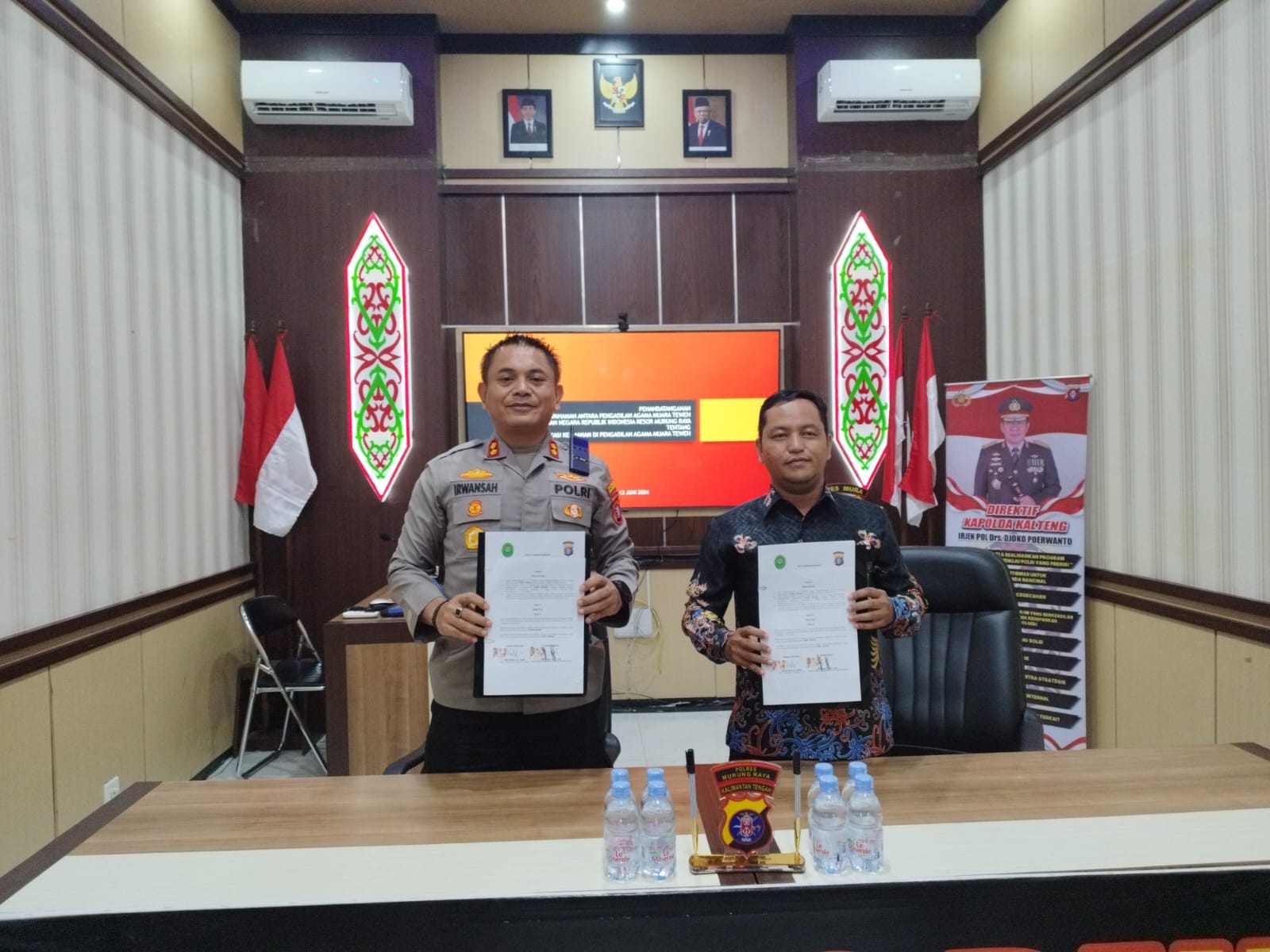 penandatangana MoU dengan polres murung