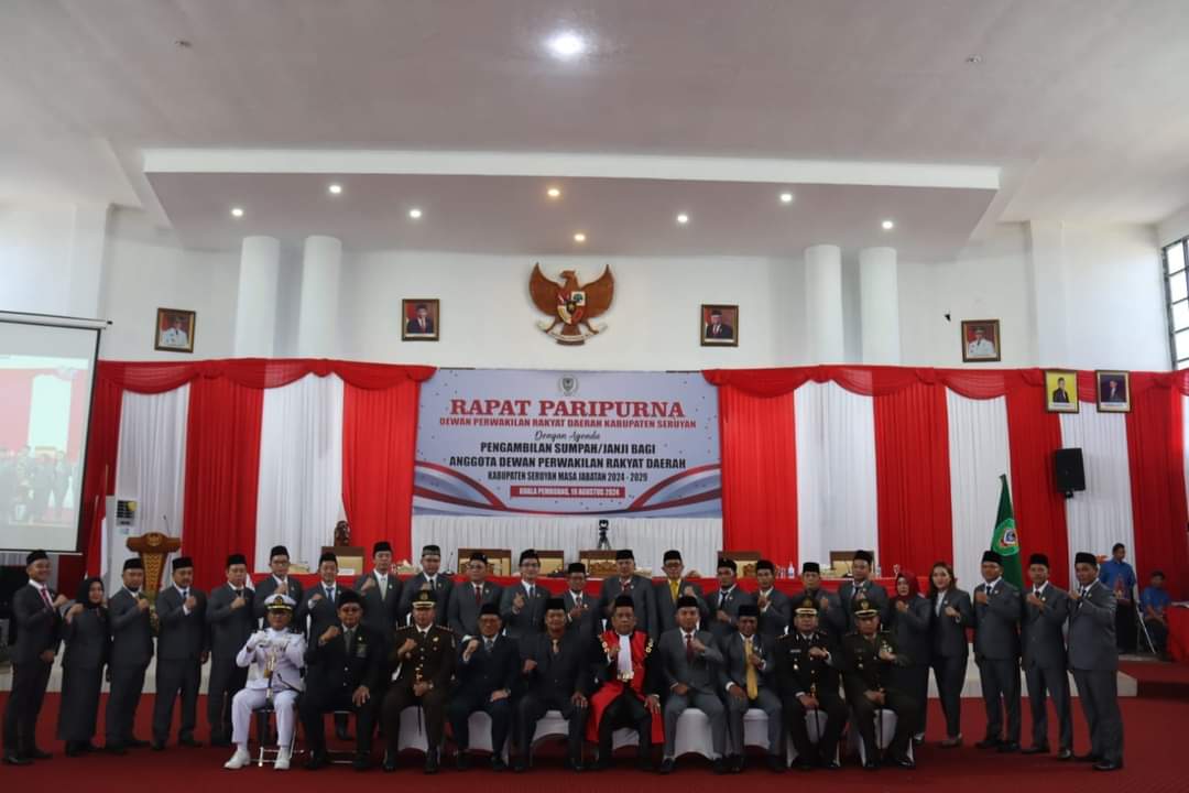 Ketua PA Kuala Pembuang Hadiri Pelantikan Anggota DPRD Kabupaten Seruyan Masa Jabatan 2024-2029
