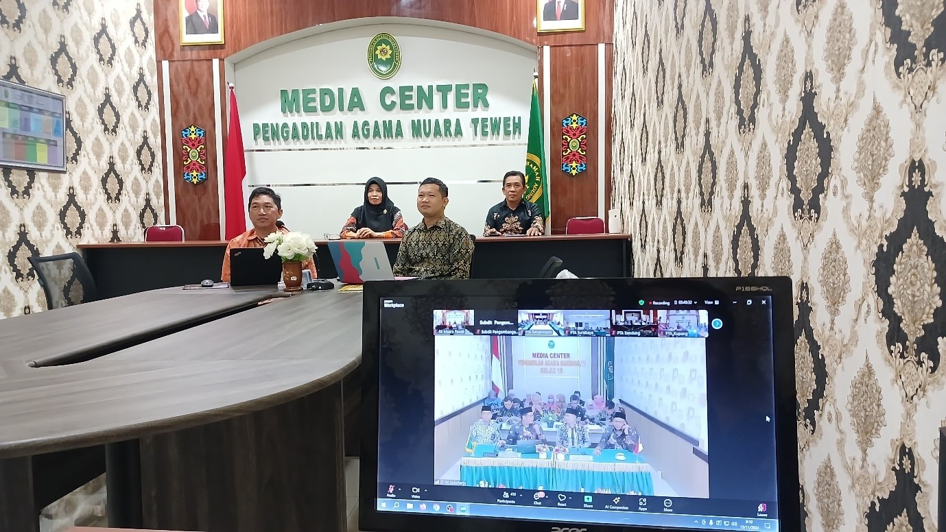 220. PA Muara Teweh Ikuti Bimbingan Teknis Peningkatan Kompetensi Tenaga Teknis di Lingkungan Peradilan Agama Secara Daring