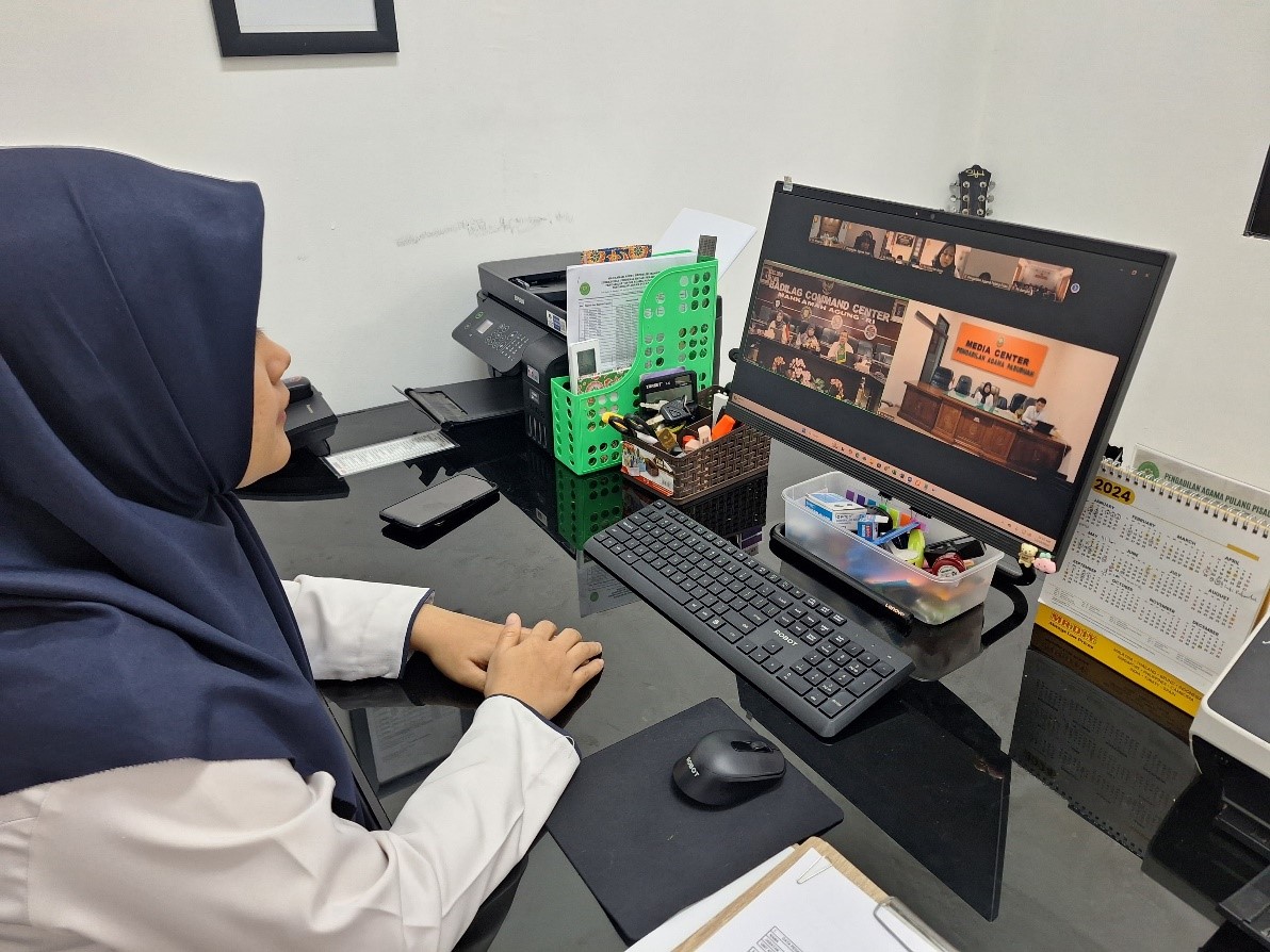 Pengadilan Agama Pulang Pisau Ikuti Pembukaan Pelaksanaan Verifikasi dan Validasi Data Kepegawaian Peradilan Agama