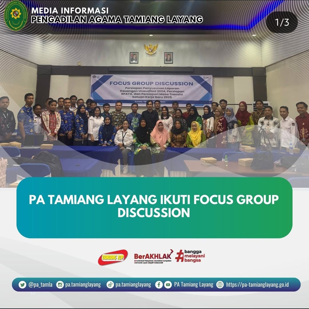 PA TAMIANG LAYANG IKUTI FOCUS GROUP DISCUSSION