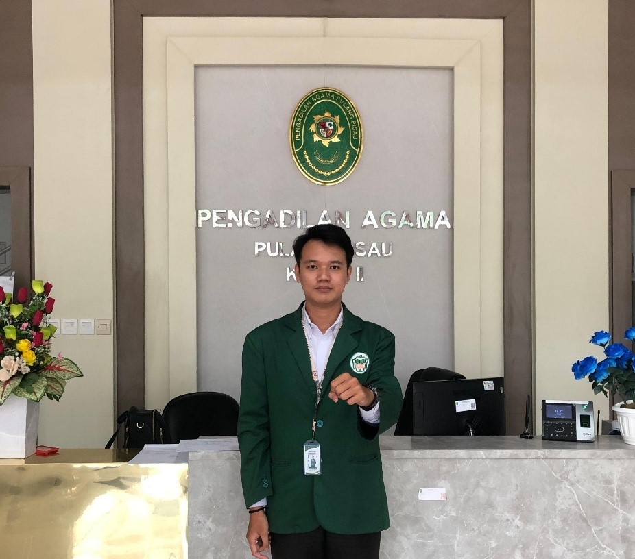 Berkenalan dengan Ilham Perdana Akbar Seorang Mahasiswa IAIN Palangka Raya yang Sedang Magang di Pengadilan Agama Pulang Pisau Tahun 2025