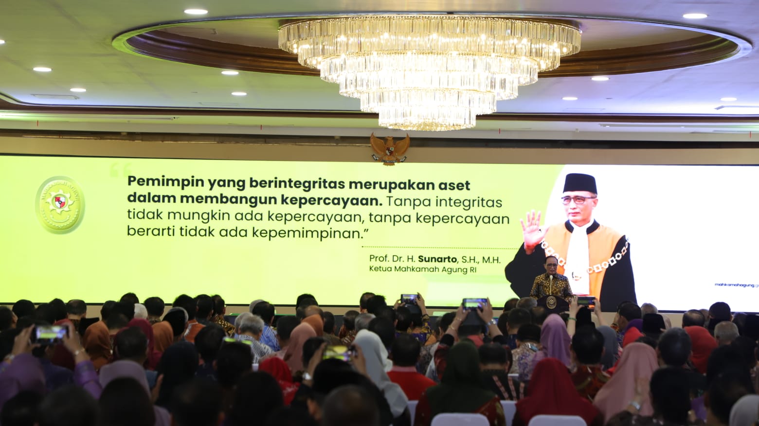 KPA Kuala Pembuang Hadiri Pembinaan Ketua Mahkamah Agung Republik Indonesia