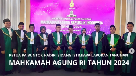 Ketua PA Buntok Hadiri Sidang Istimewa Laporan Tahunan Mahkamah Agung RI Tahun 2024 | (19/02/2025)