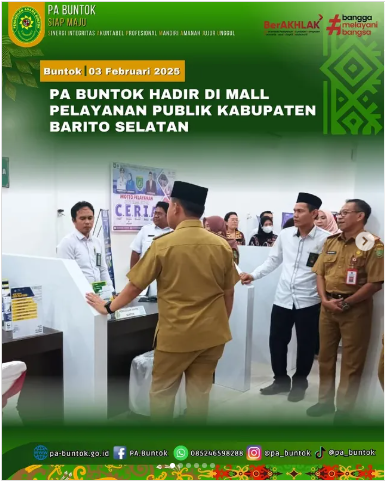 PA Buntok Hadir Berikan Pelayanan di Mall Pelayanan Publik Kabupaten Barito Selatan | (03/02/2025)