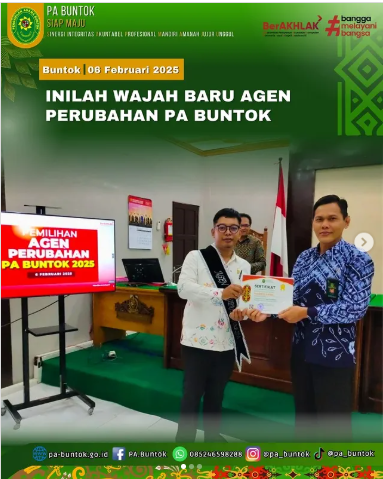 Inilah Wajah Baru Agen Perubahan 2025 Pengadilan Agama Buntok | (06/02/2025)