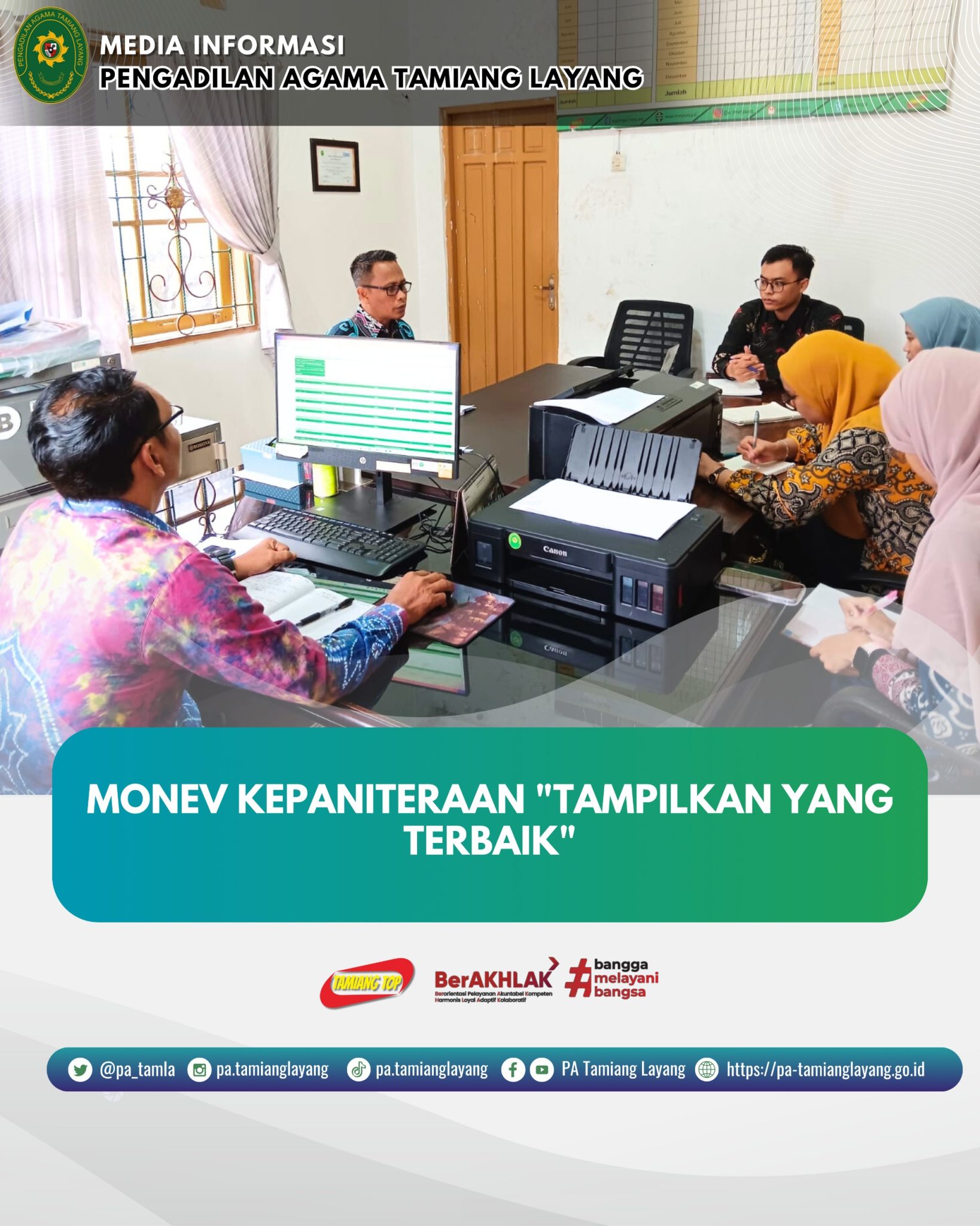 MONEV KEPANITERAAN “TAMPILKAN YANG TERBAIK”
