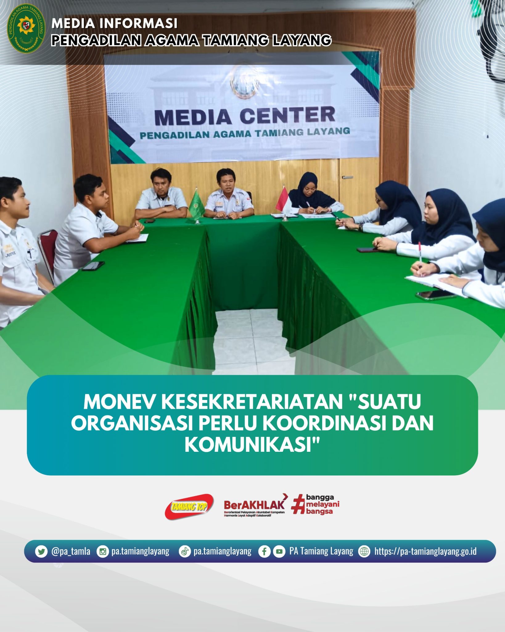 Tamiang Layang Monev Kesekretariatan